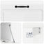 Væghængt TV-skab Hvid højglans 98 x 41 x 30 cm Konstrueret træ