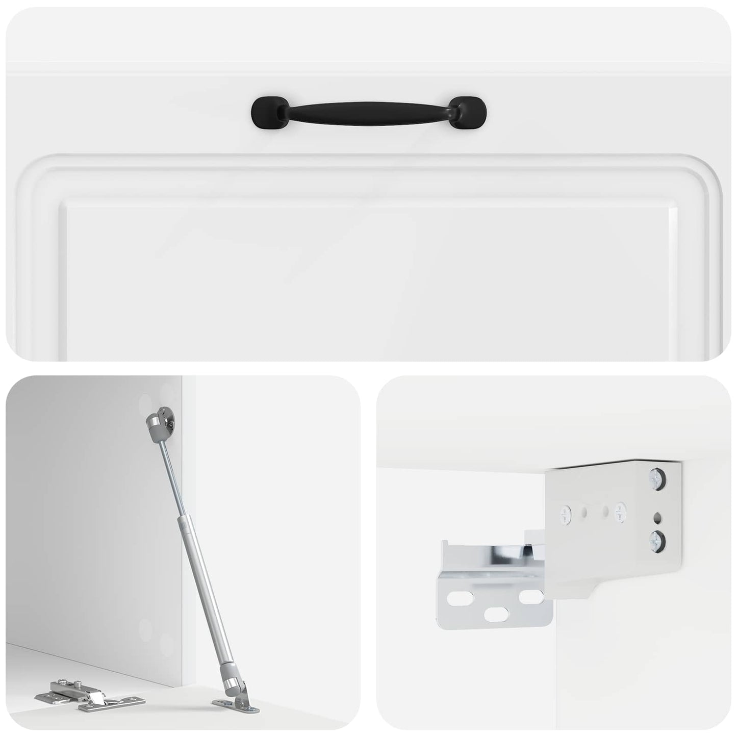 Væghængt TV-skab Hvid højglans 98 x 41 x 30 cm Konstrueret træ