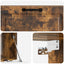 Væghængt TV-skab Røget eg 98 x 41 x 30 cm Konstrueret træ