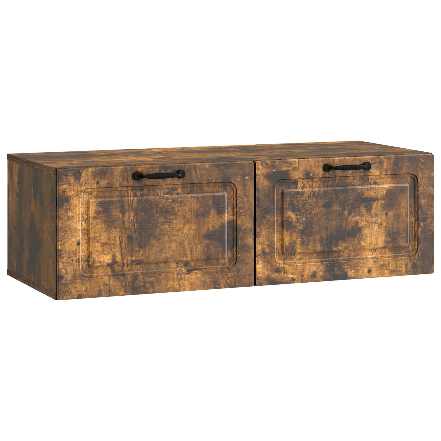 Væghængt TV-skab Røget eg 98 x 41 x 30 cm Konstrueret træ