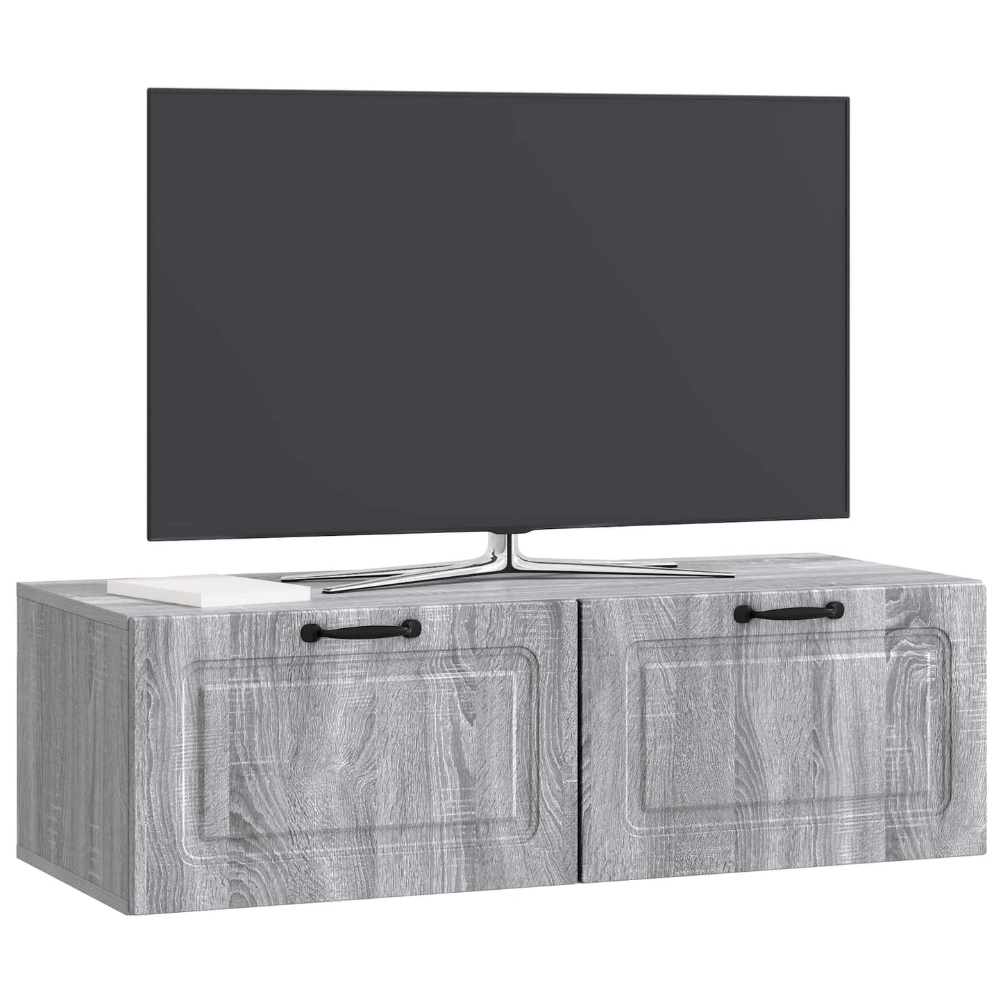 Væghængt TV-skab Grå sonoma-eg 98 x 41 x 30 cm Konstrueret træ