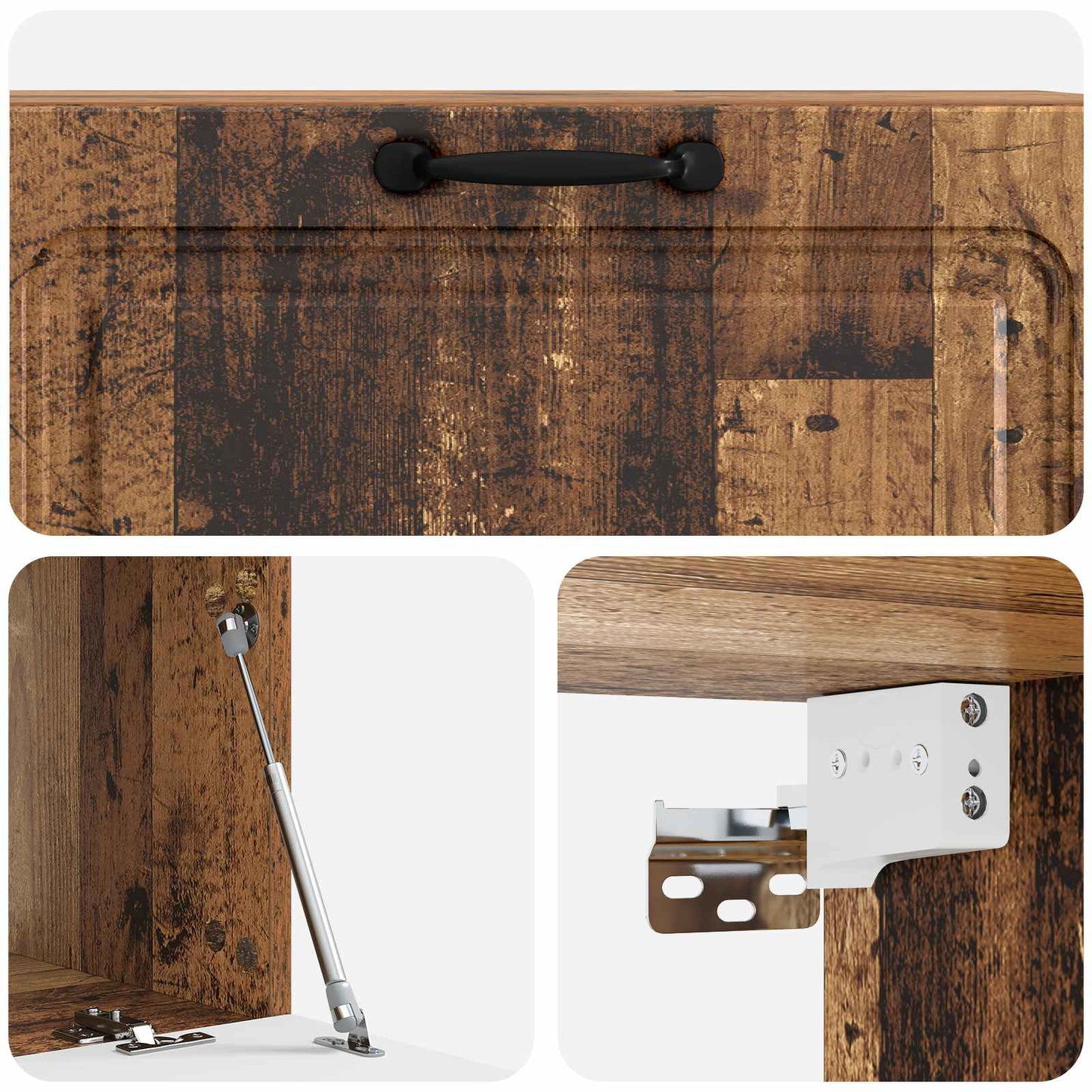 Væghængt TV-skab Gammelt træ 98 x 41 x 30 cm Konstrueret træ