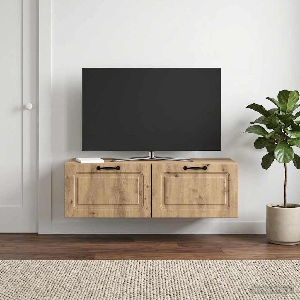 Væghængt TV-skab 98 x 41 x 30 cm Artisan-eg Konstrueret træ