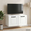 Væghængt TV-skab Hvid 59,5 x 31 x 30 cm Konstrueret træ