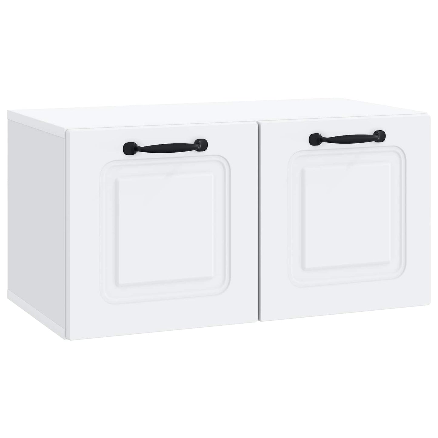 Væghængt TV-skab Hvid 59,5 x 31 x 30 cm Konstrueret træ