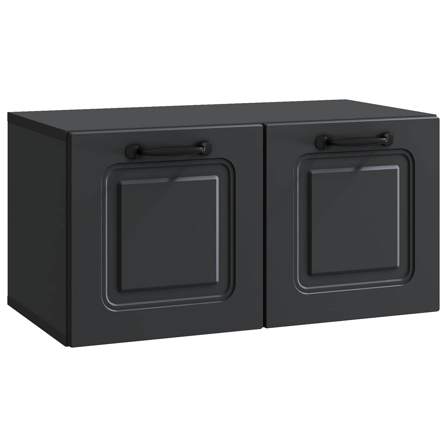 Væghængt TV-skab Sort 59,5 x 31 x 30 cm Konstrueret træ
