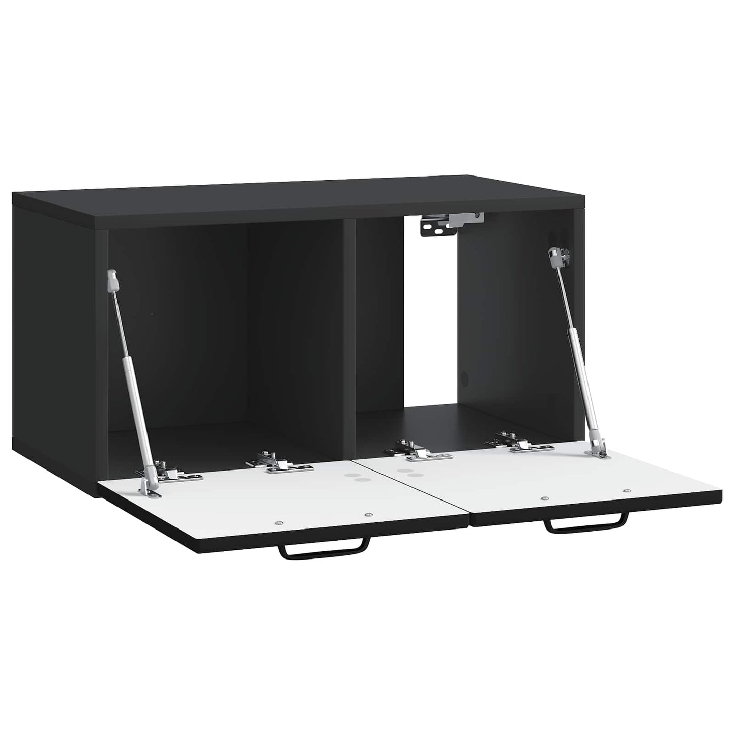 Væghængt TV-skab Sort 59,5 x 31 x 30 cm Konstrueret træ
