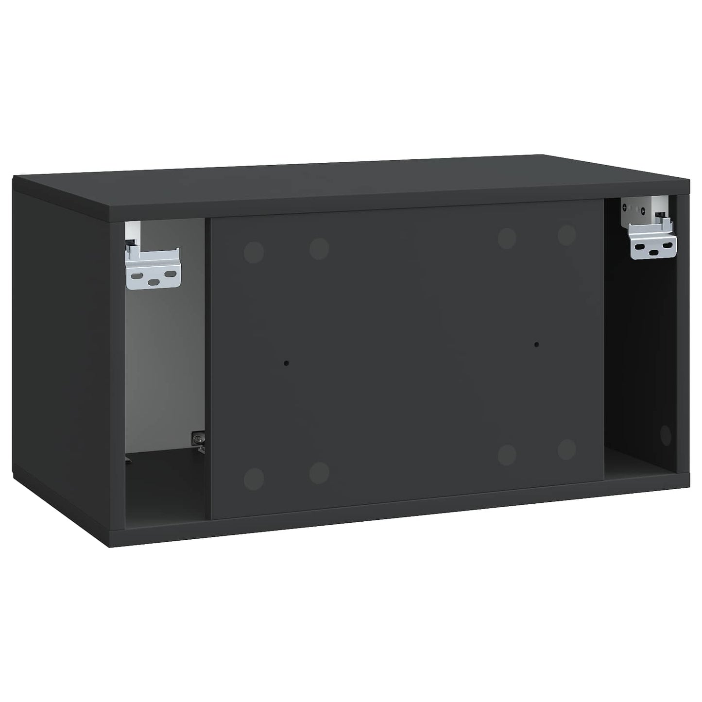 Væghængt TV-skab Sort 59,5 x 31 x 30 cm Konstrueret træ