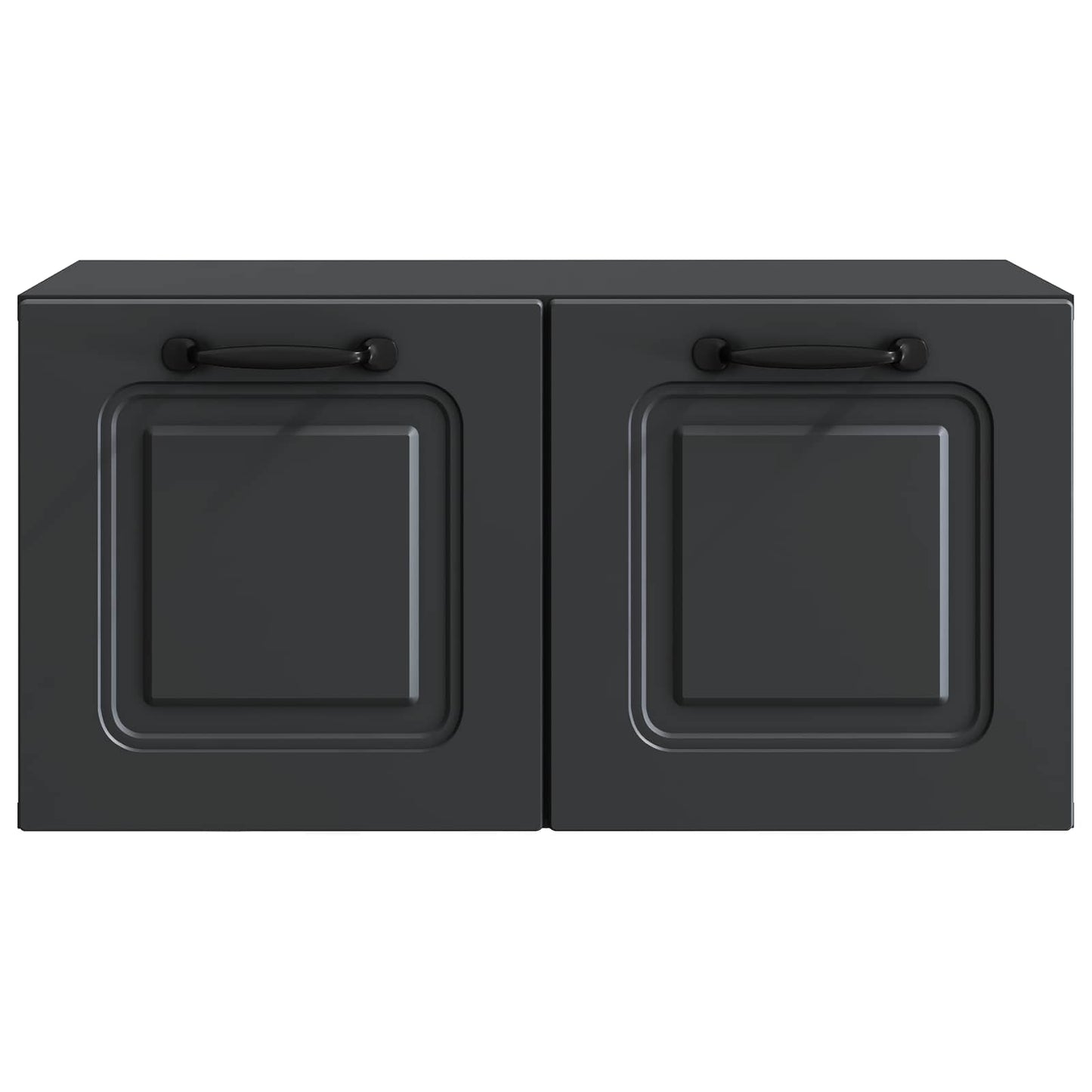 Væghængt TV-skab Sort 59,5 x 31 x 30 cm Konstrueret træ