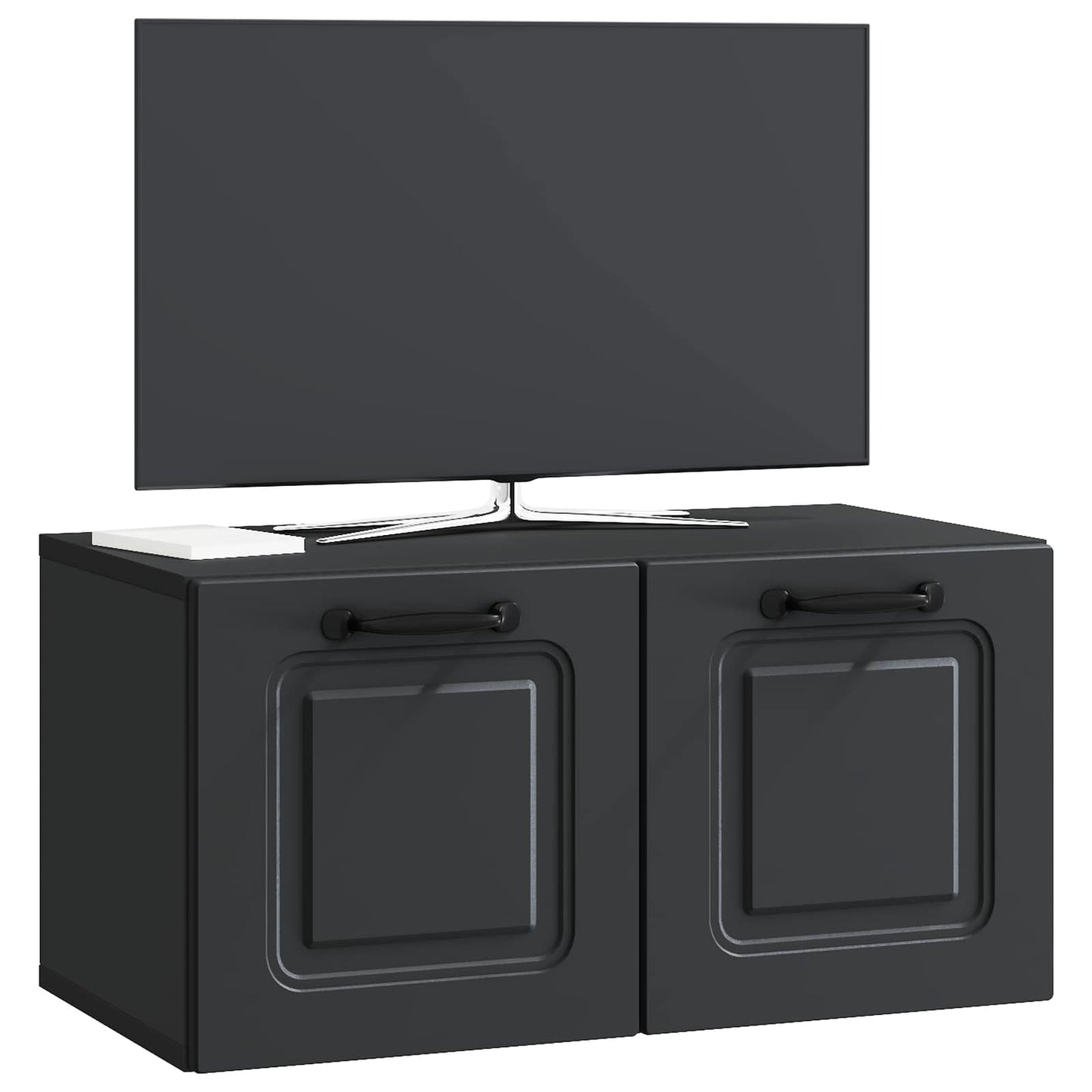 Væghængt TV-skab Sort 59,5 x 31 x 30 cm Konstrueret træ