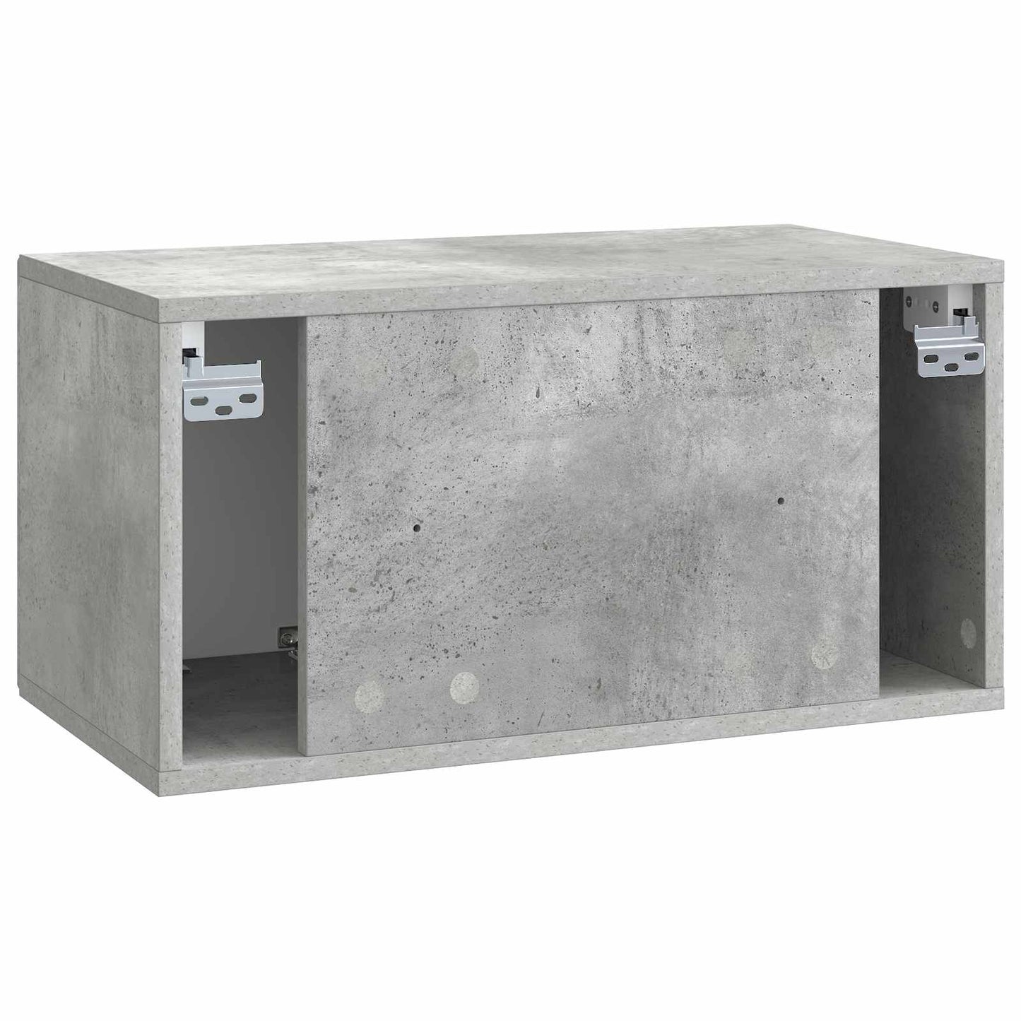 Væghængt TV-skab Betongrå 59,5 x 31 x 30 cm Konstrueret træ