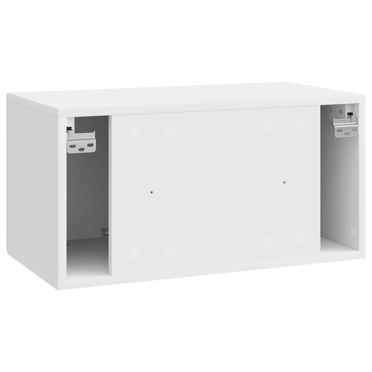 Væghængt TV-skab Vægmonteret Hvid højglans 59,5 x 31 x 30 cm