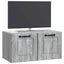 Væghængt TV-skab Vægmonteret Grå sonoma-eg 59,5 x 31 x 30 cm