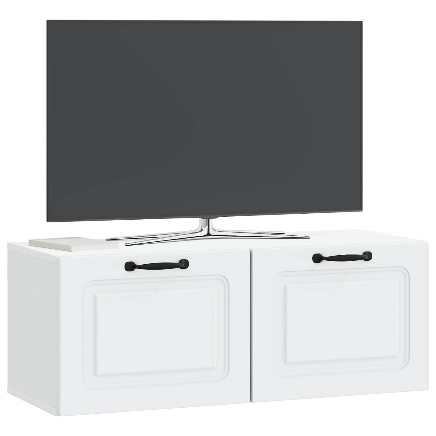 Væghængt TV-skab Hvid 78,5 x 31 x 30 cm Konstrueret træ