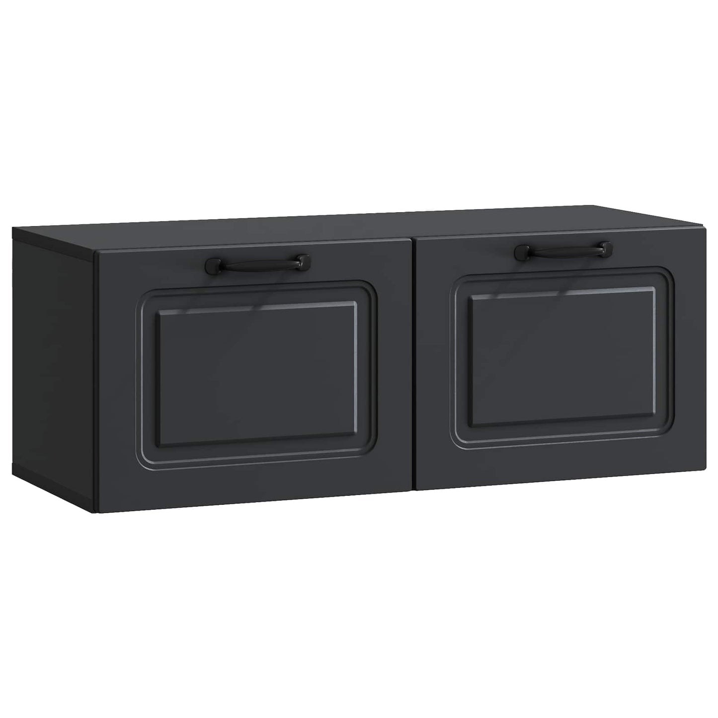 Væghængt TV-skab Sort 78,5 x 31 x 30 cm Konstrueret træ