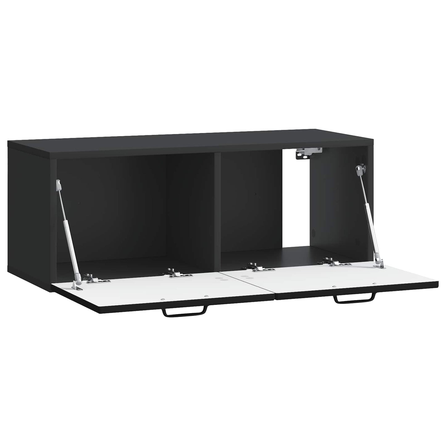 Væghængt TV-skab Sort 78,5 x 31 x 30 cm Konstrueret træ