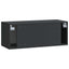 Væghængt TV-skab Sort 78,5 x 31 x 30 cm Konstrueret træ