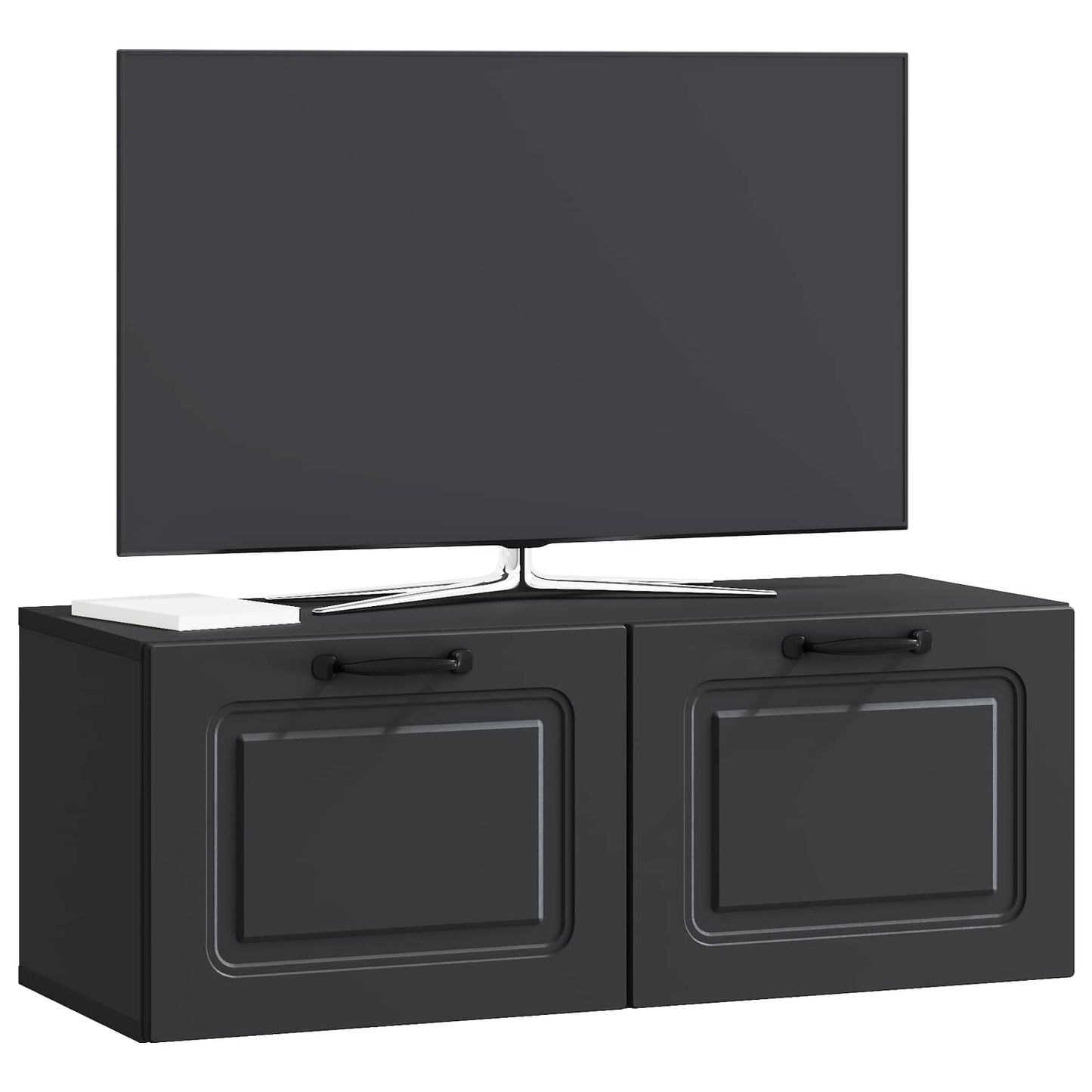 Væghængt TV-skab Sort 78,5 x 31 x 30 cm Konstrueret træ