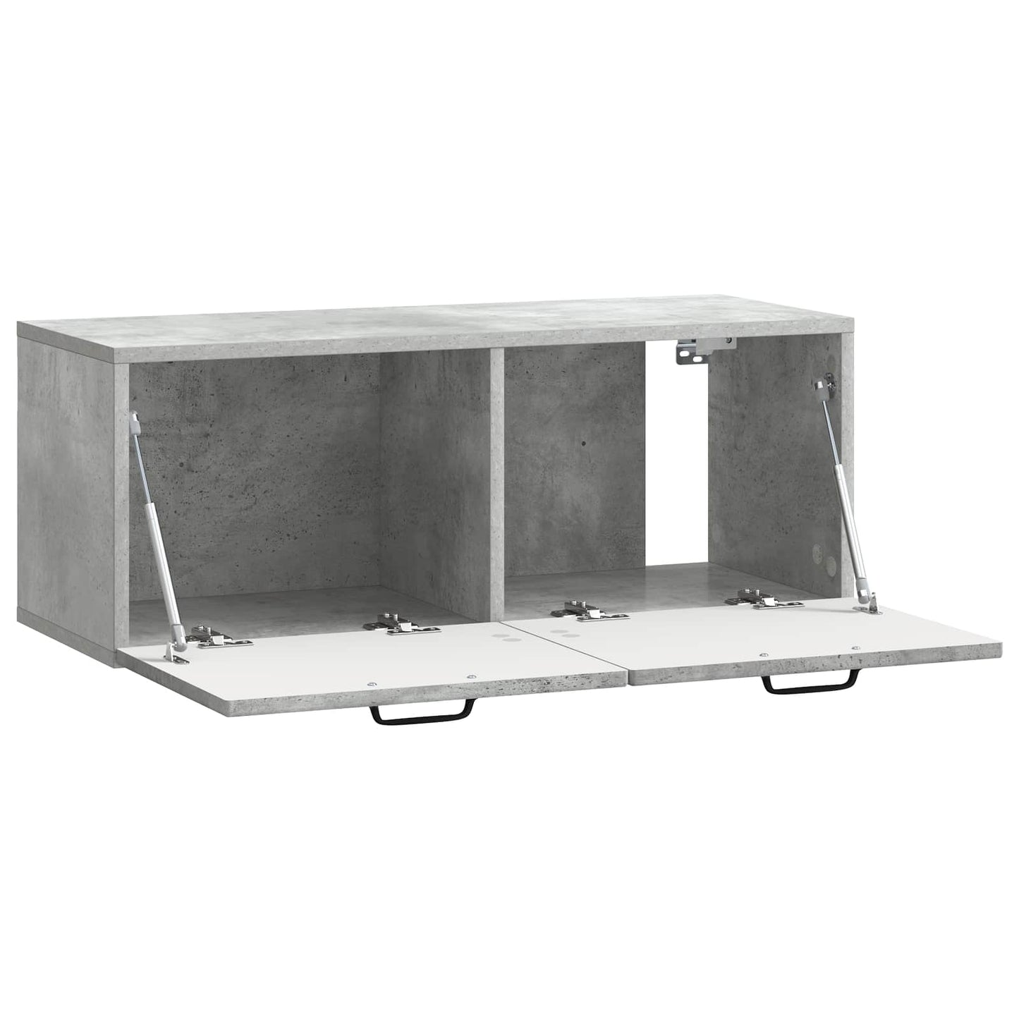 Væghængt TV-skab Betongrå 78,5 x 31 x 30 cm Konstrueret træ