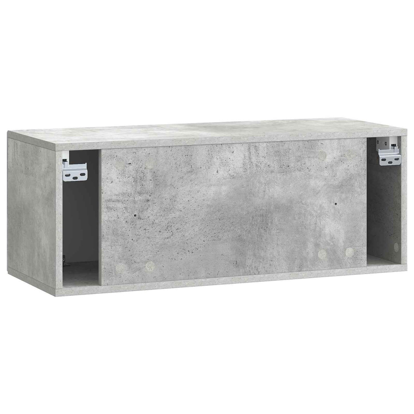 Væghængt TV-skab Betongrå 78,5 x 31 x 30 cm Konstrueret træ