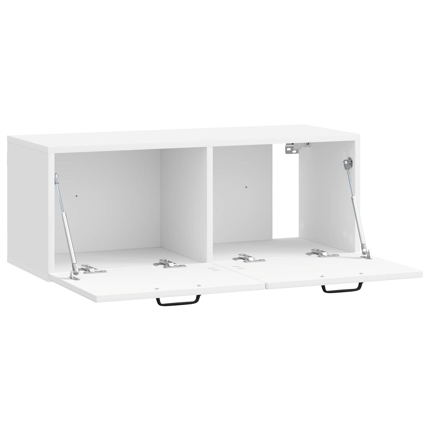 Væghængt TV-skab Vægmonteret Hvid højglans 78,5 x 31 x 30 cm