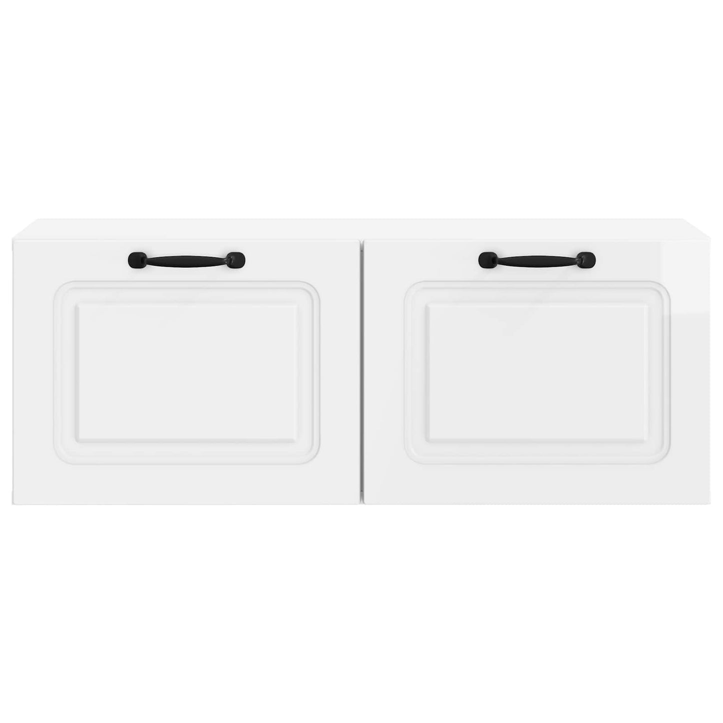 Væghængt TV-skab Vægmonteret Hvid højglans 78,5 x 31 x 30 cm