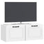 Væghængt TV-skab Vægmonteret Hvid højglans 78,5 x 31 x 30 cm