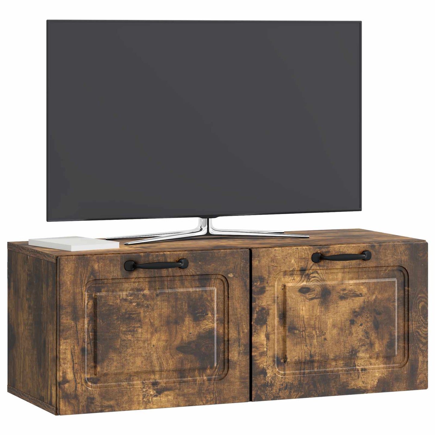 Væghængt TV-skab Røget eg 78,5 x 31 x 30 cm Konstrueret træ