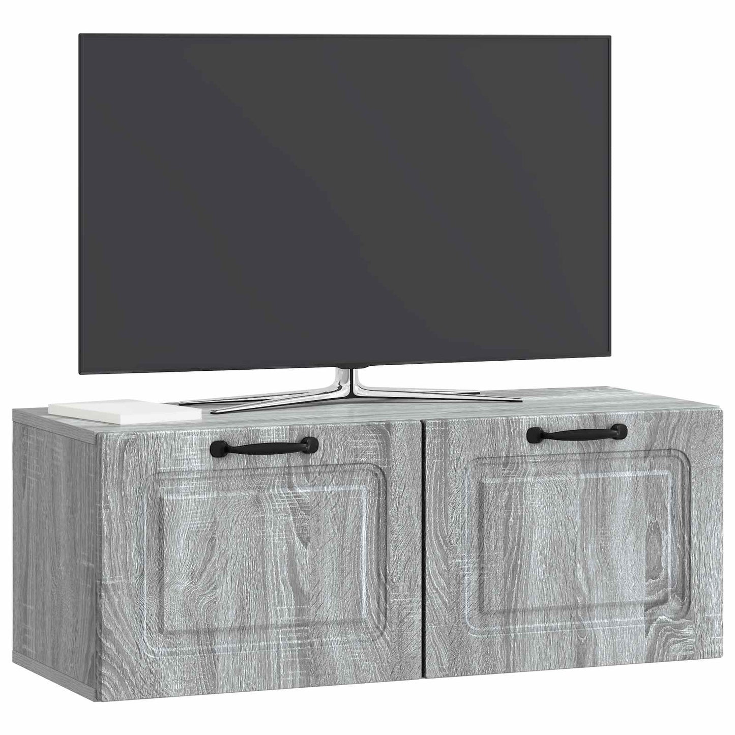 Væghængt TV-skab 78,5 x 31 x 30 cm Grå sonoma-eg