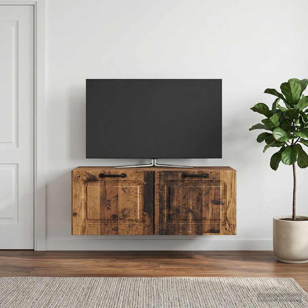 Væghængt TV-skab Gammelt træ 78,5 x 31 x 30 cm Konstrueret træ