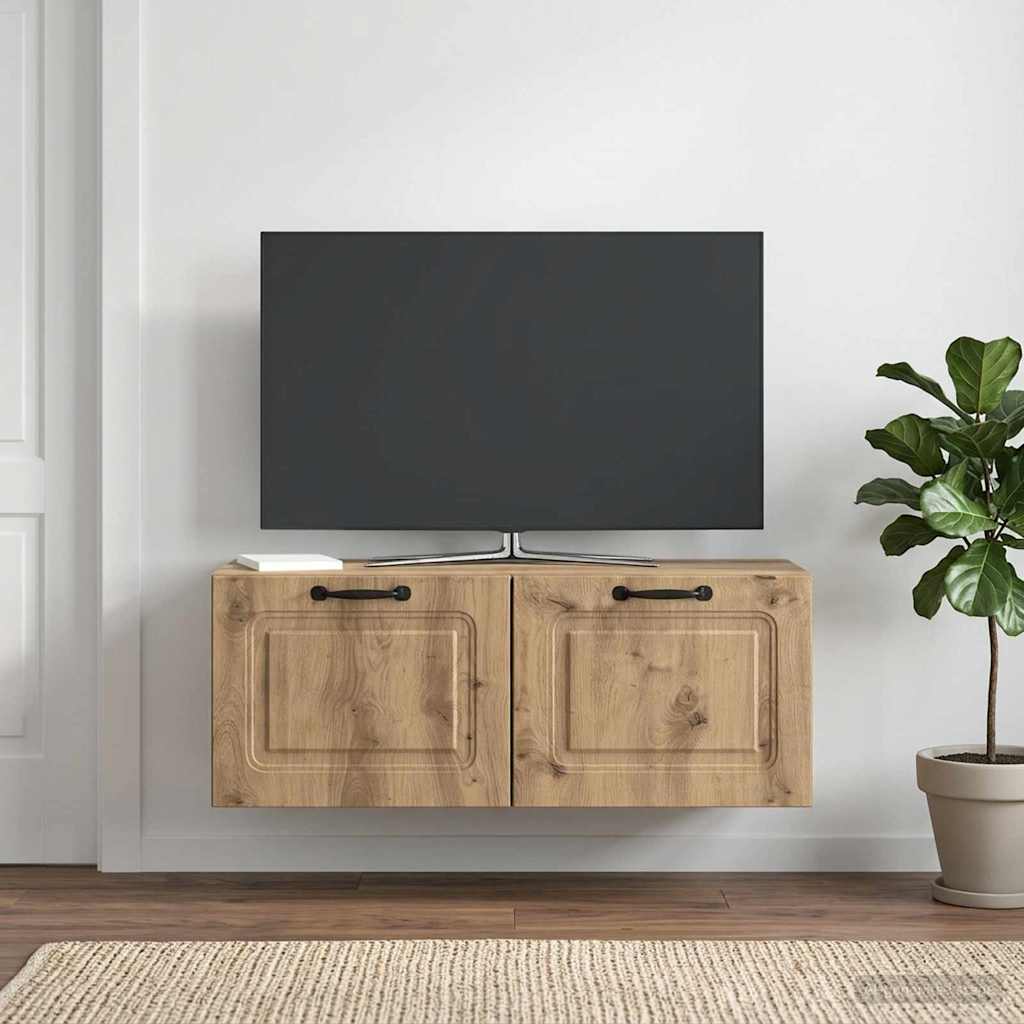 Væghængt TV-skab 78,5 x 31 x 30 cm Artisan-eg Konstrueret træ