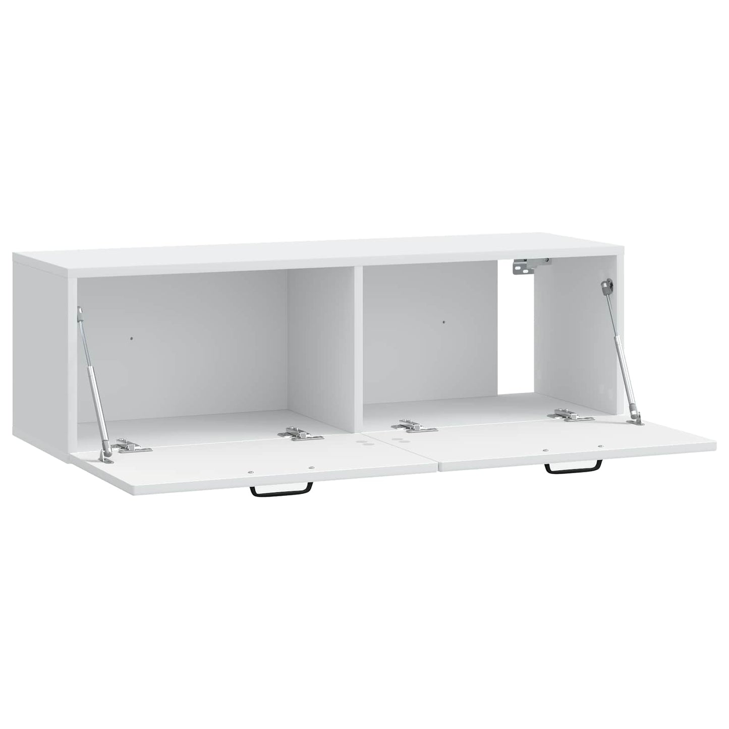 Væghængt TV-skab Hvid 98 x 31 x 30 cm Konstrueret træ