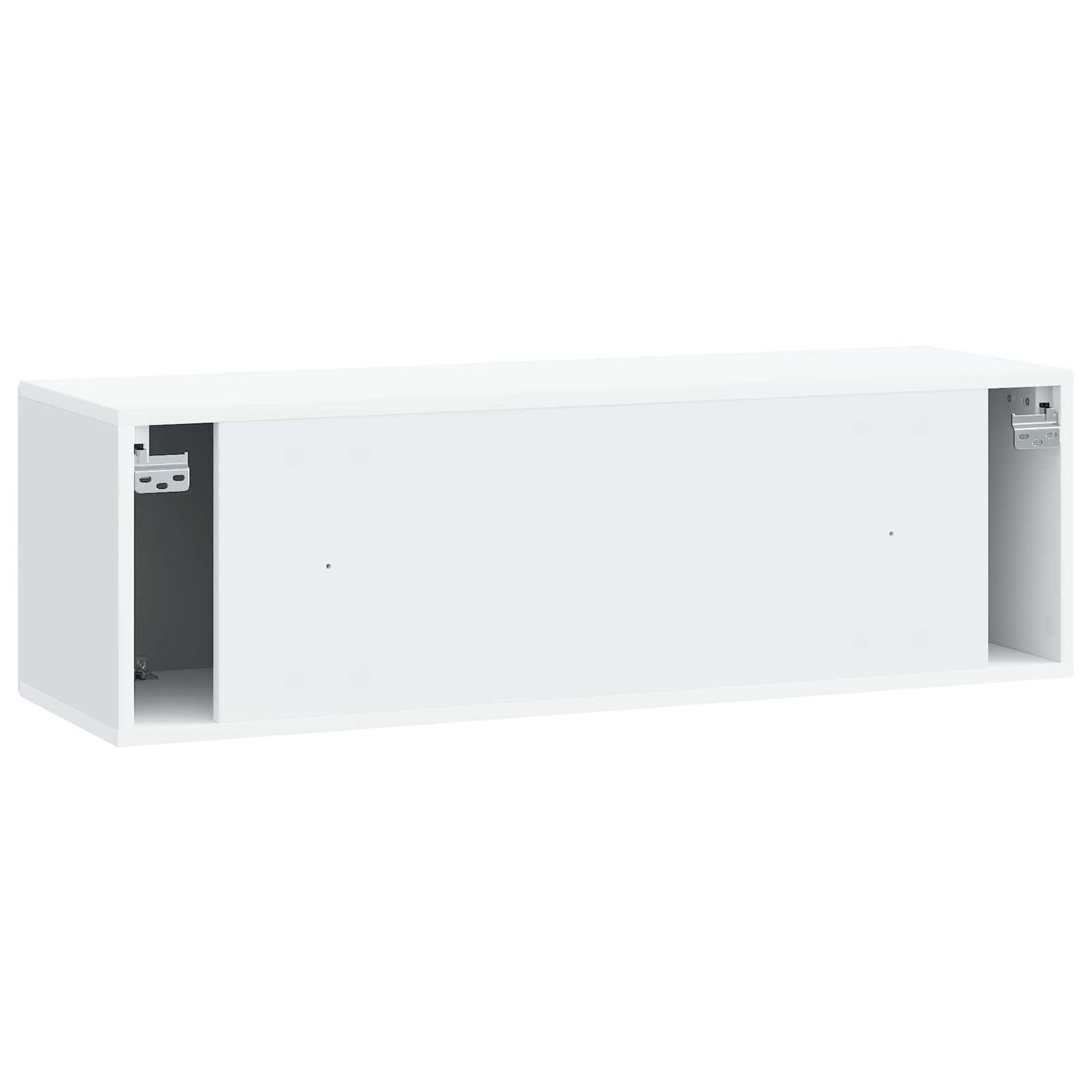 Væghængt TV-skab Hvid 98 x 31 x 30 cm Konstrueret træ
