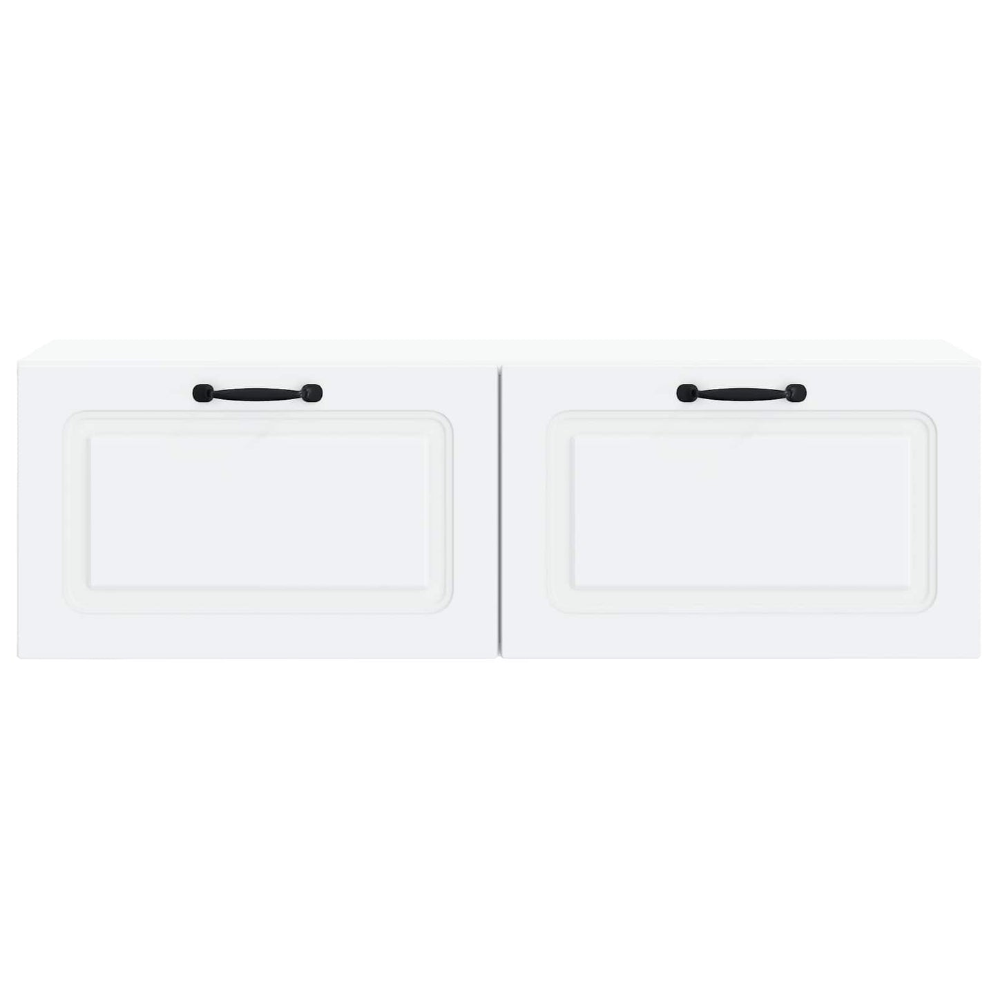 Væghængt TV-skab Hvid 98 x 31 x 30 cm Konstrueret træ