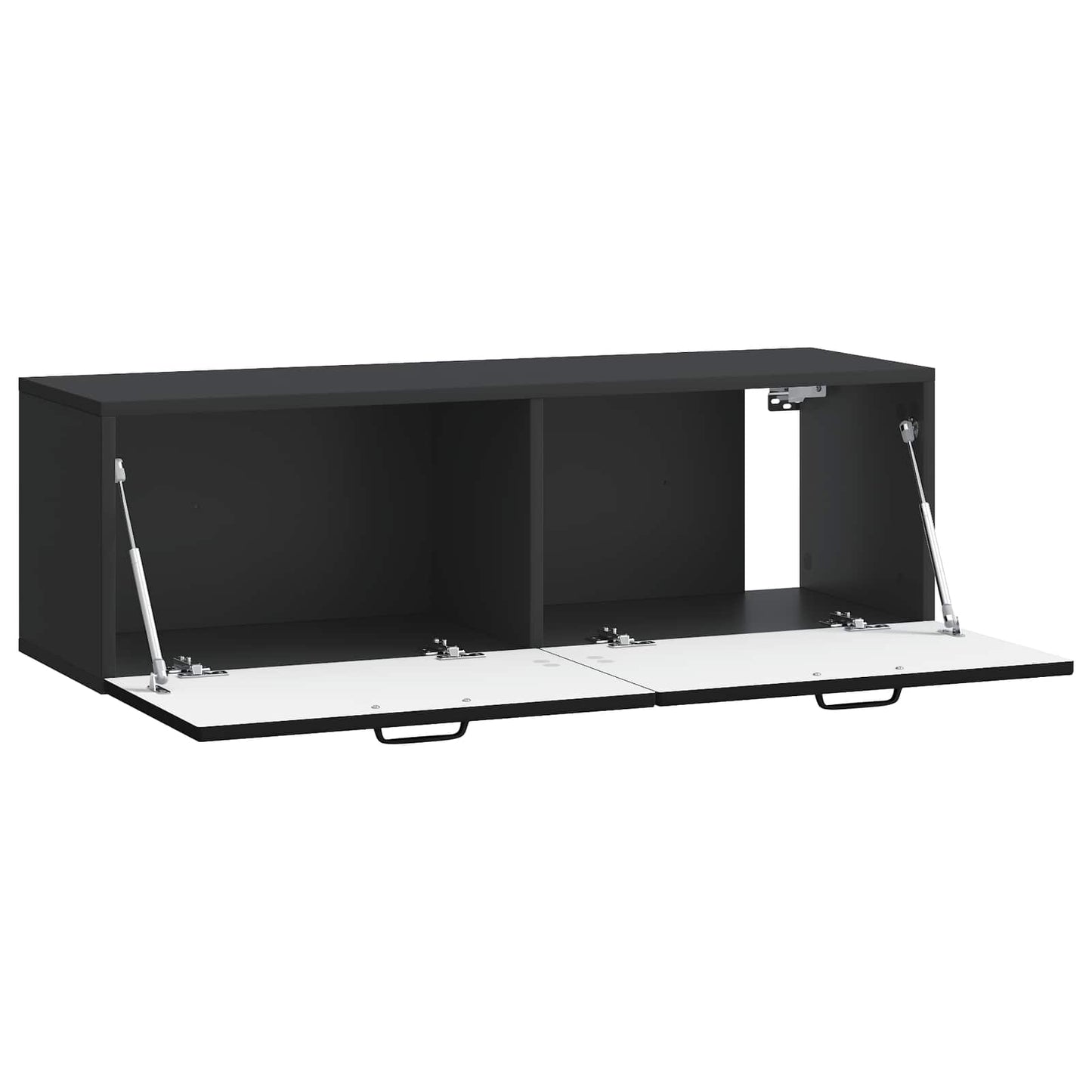 Væghængt TV-skab Sort 98 x 31 x 30 cm Konstrueret træ