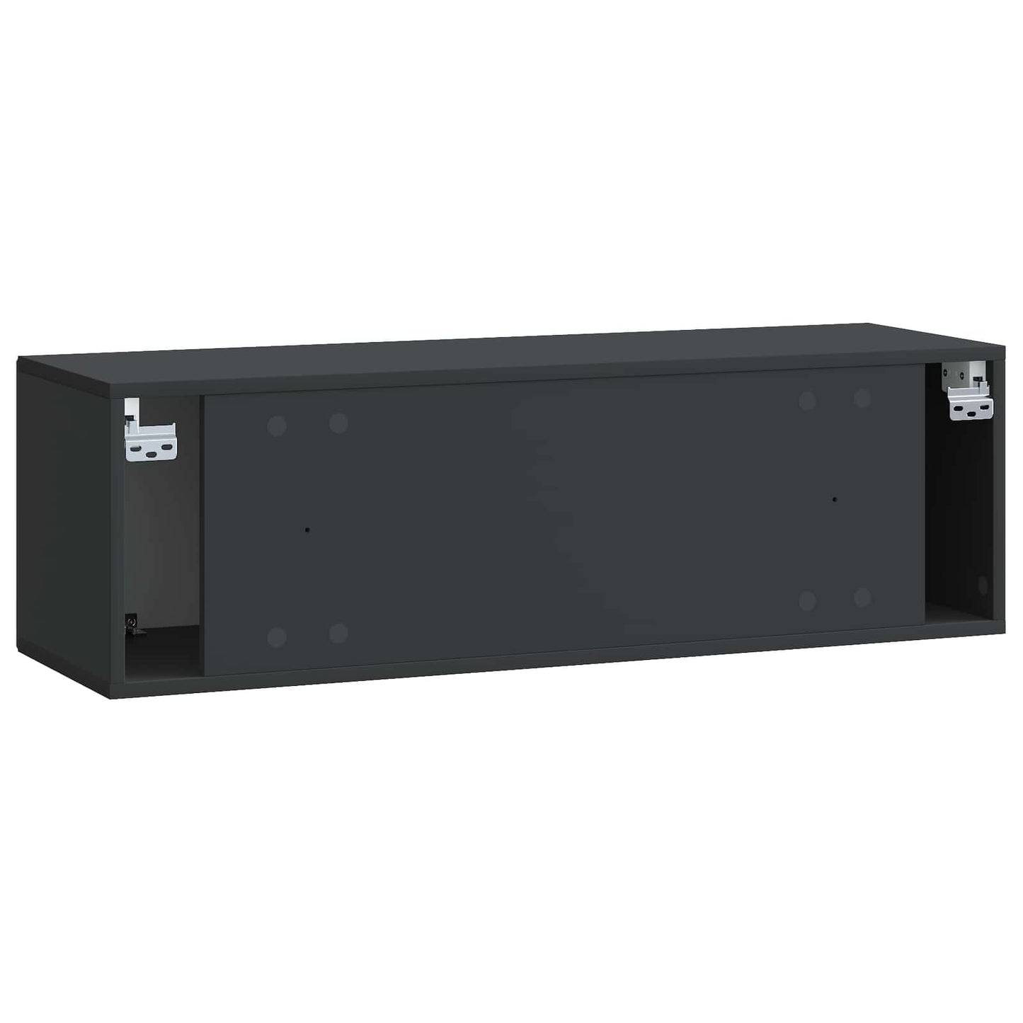 Væghængt TV-skab Sort 98 x 31 x 30 cm Konstrueret træ