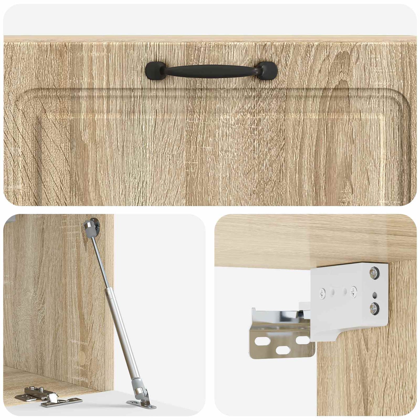 Væghængt TV-skab Sonoma-eg 98 x 31 x 30 cm Konstrueret træ