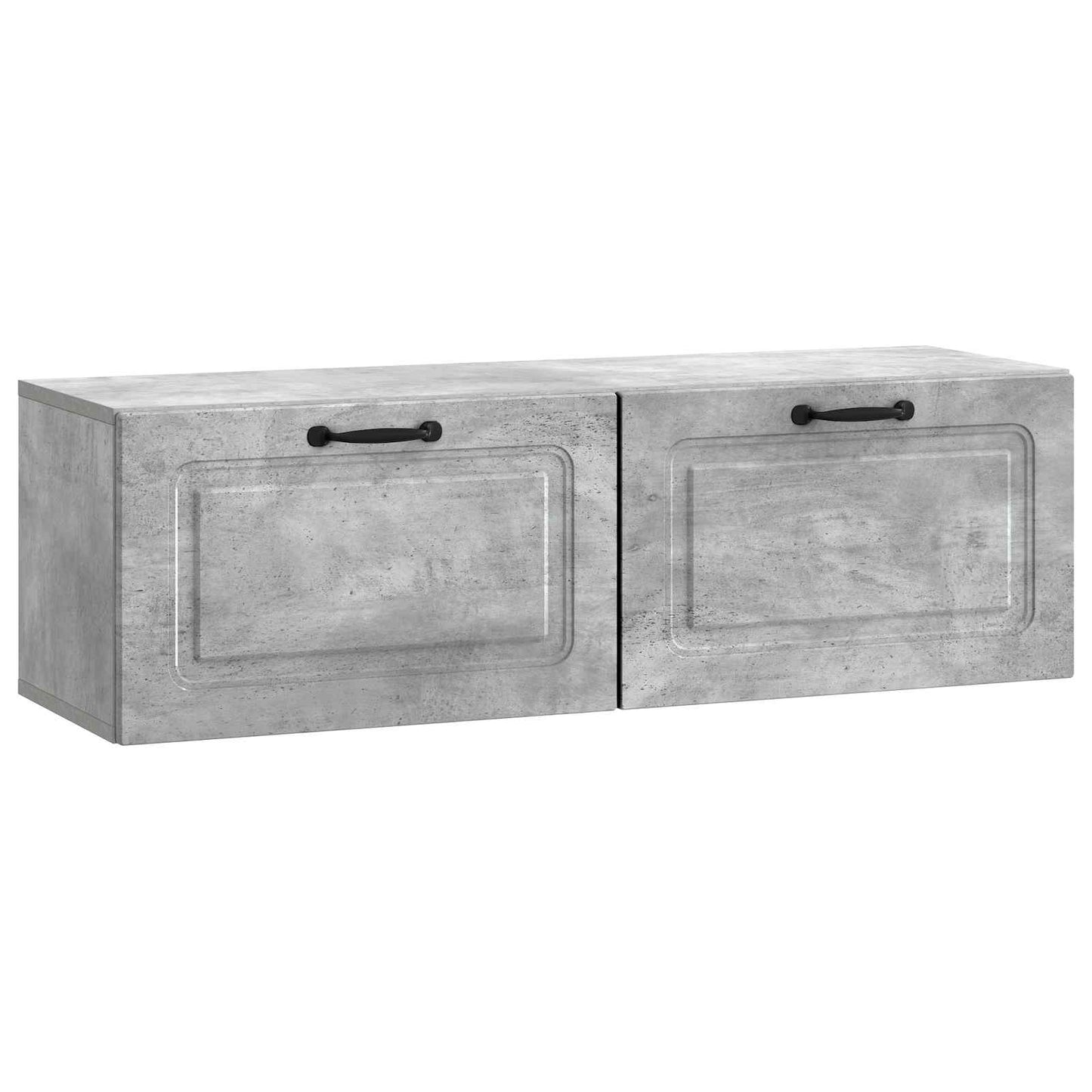 Væghængt TV-skab Betongrå 98 x 31 x 30 cm Konstrueret træ