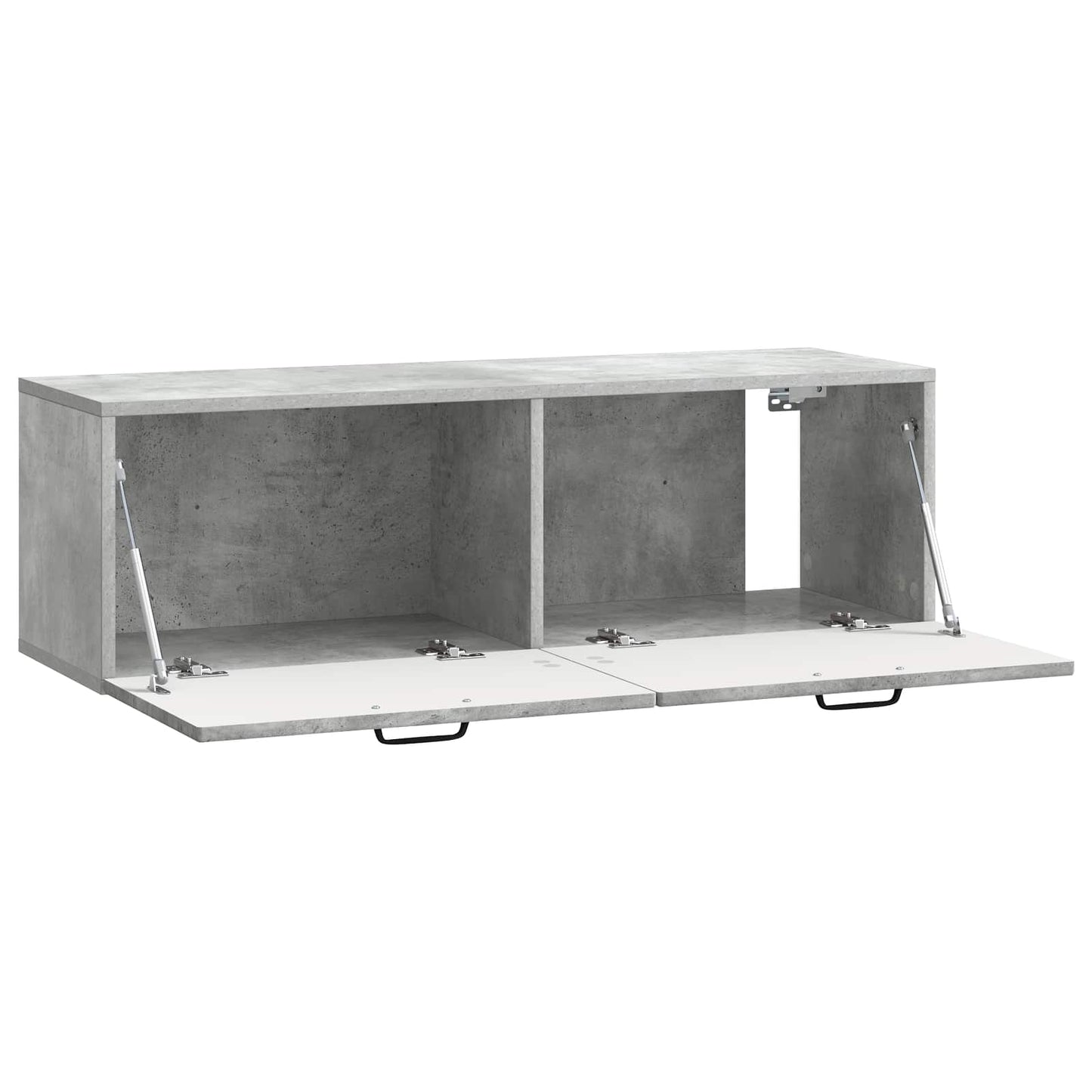 Væghængt TV-skab Betongrå 98 x 31 x 30 cm Konstrueret træ