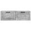 Væghængt TV-skab Betongrå 98 x 31 x 30 cm Konstrueret træ