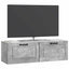 Væghængt TV-skab Betongrå 98 x 31 x 30 cm Konstrueret træ
