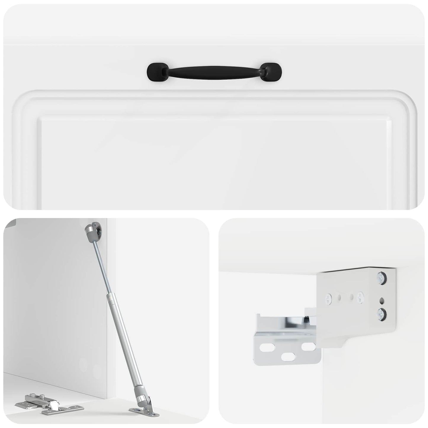 Væghængt TV-skab Hvid højglans 98 x 31 x 30 cm Konstrueret træ