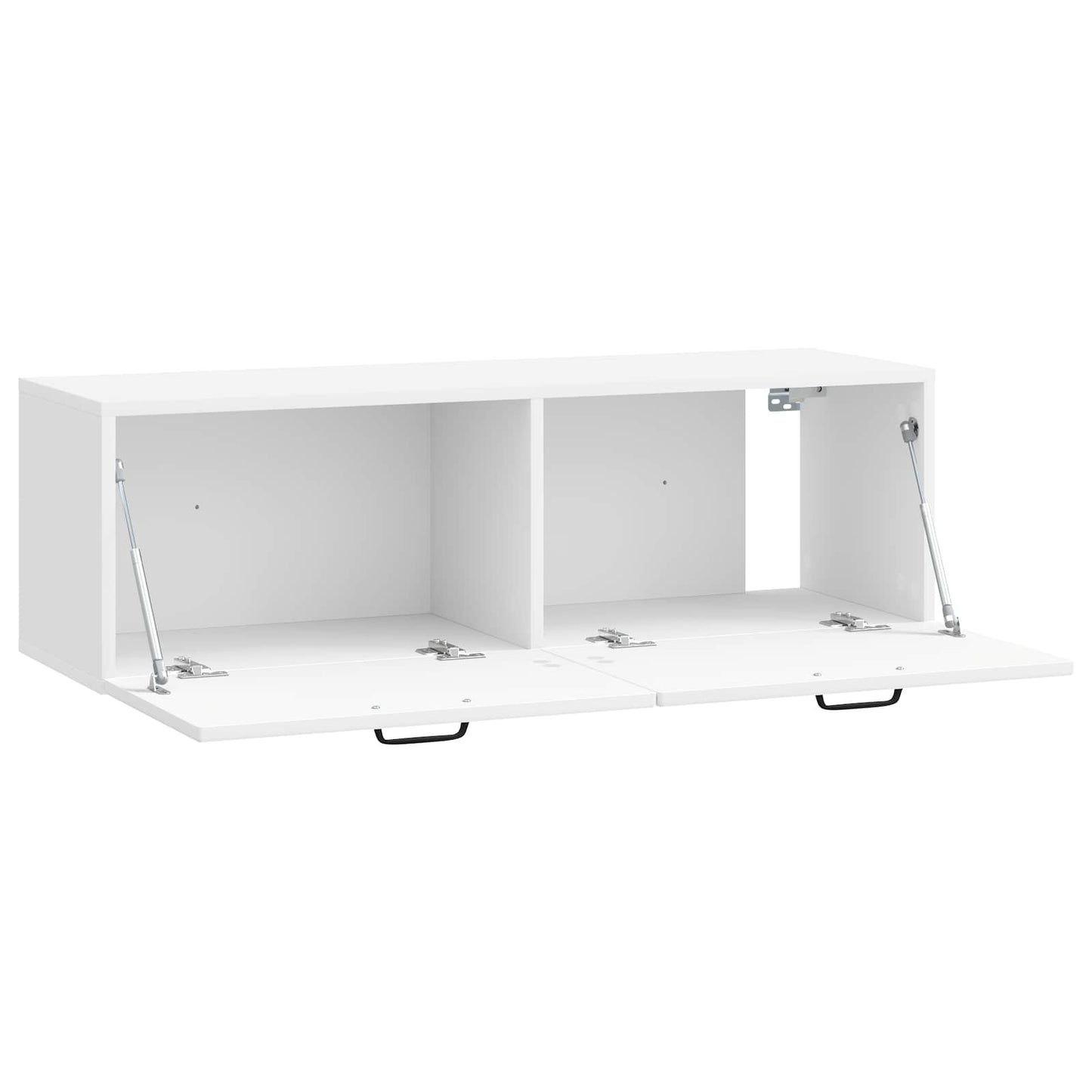 Væghængt TV-skab Hvid højglans 98 x 31 x 30 cm Konstrueret træ