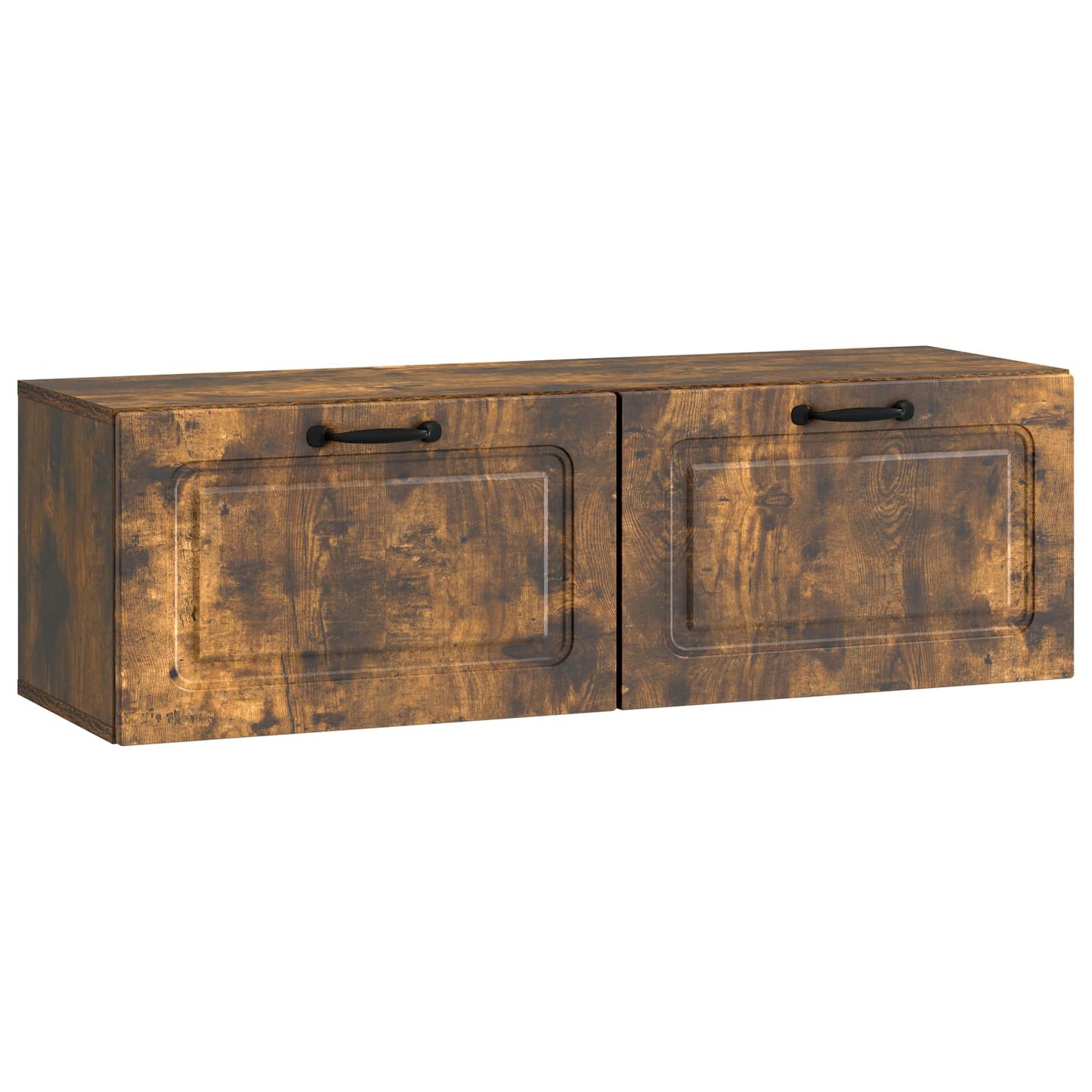 Væghængt TV-skab Røget eg 98 x 31 x 30 cm Konstrueret træ