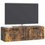 Væghængt TV-skab Røget eg 98 x 31 x 30 cm Konstrueret træ