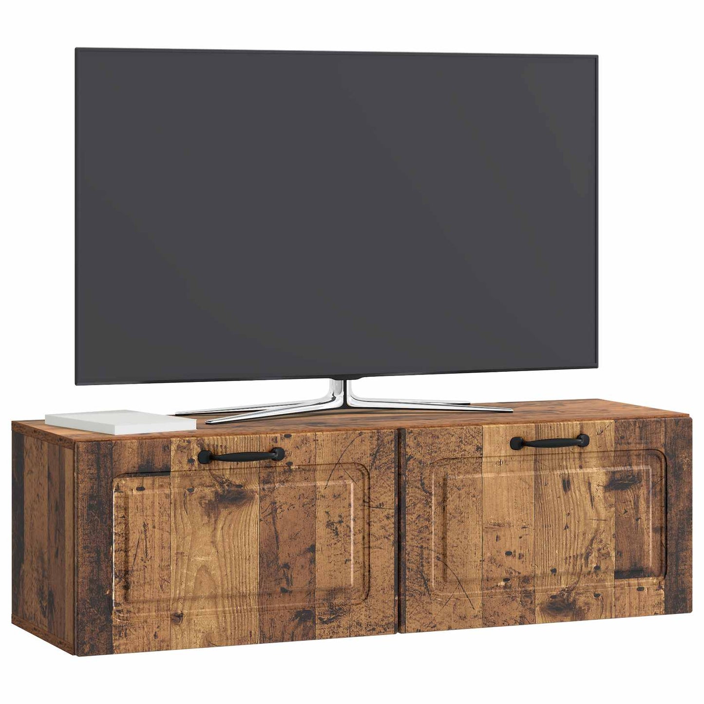 Væghængt TV-skab Gammelt træ 98 x 31 x 30 cm Konstrueret træ