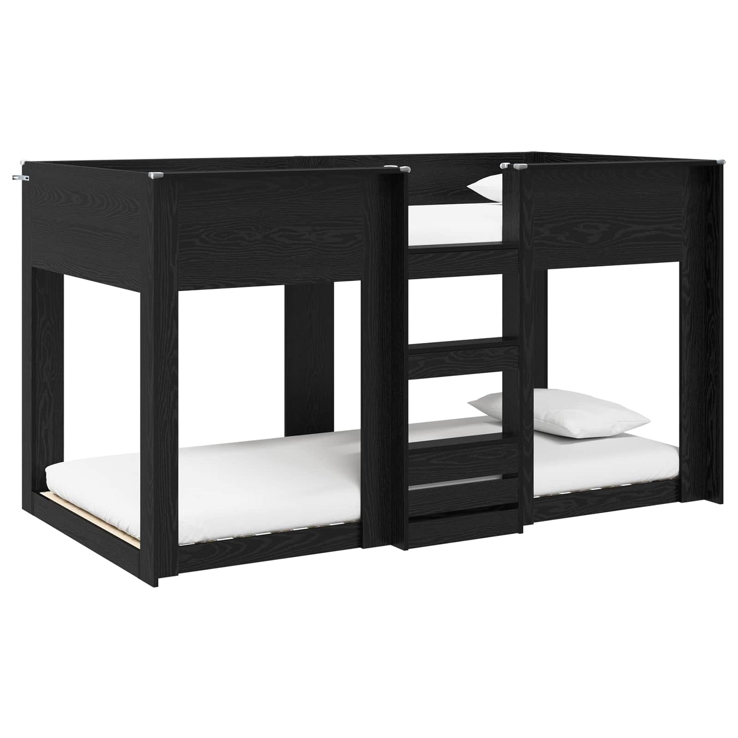Køjeseng til Børn Sort eg 75 x 190 cm Konstrueret træ