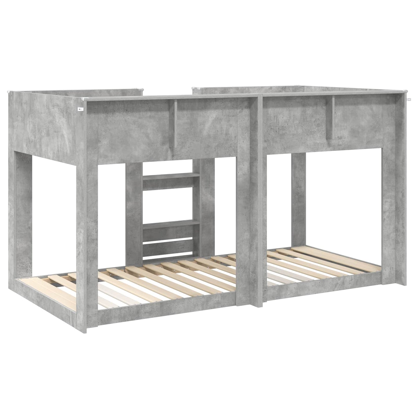Køjeseng til Børn Beton Grå 75 x 190 cm Konstrueret træ