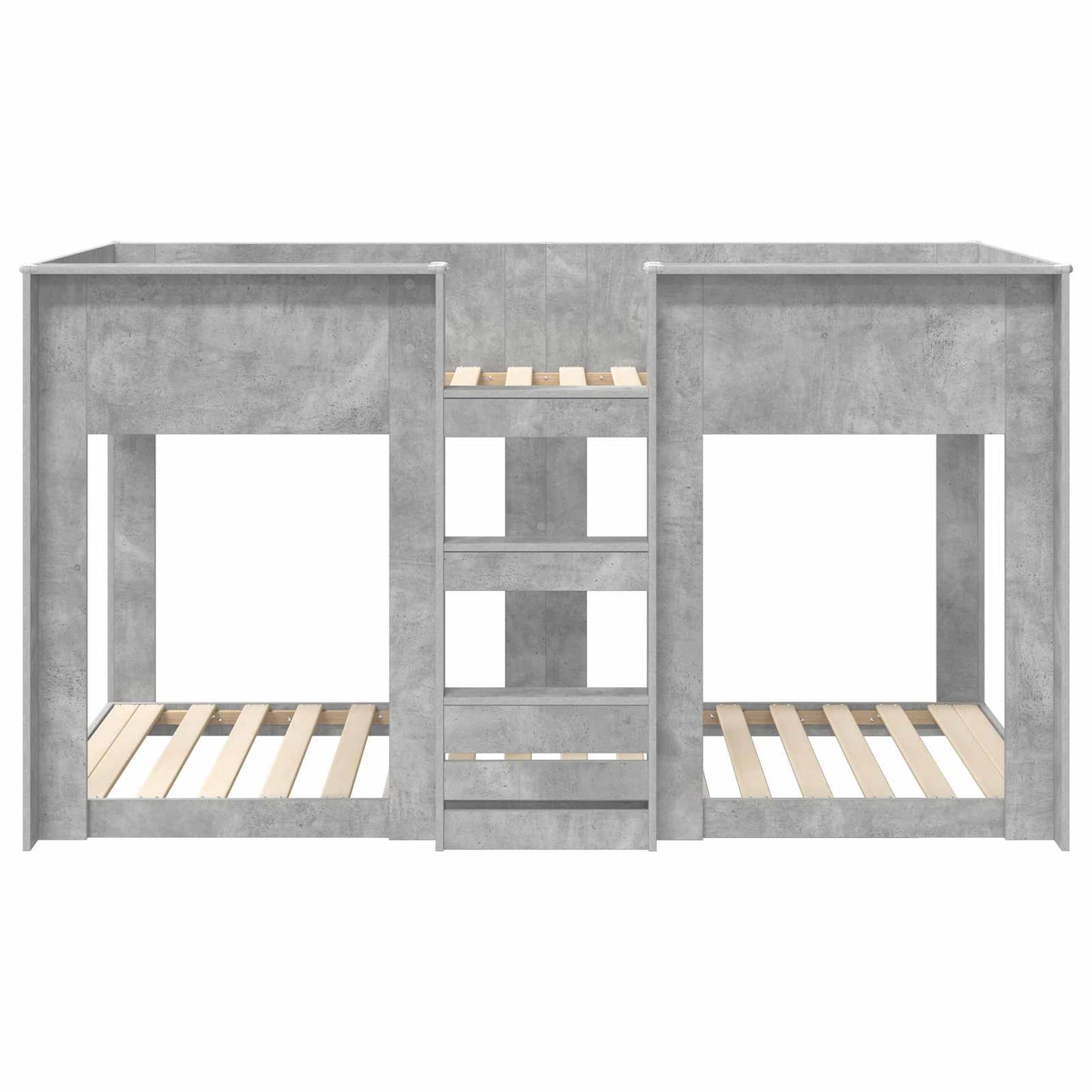 Køjeseng til Børn Beton Grå 75 x 190 cm Konstrueret træ