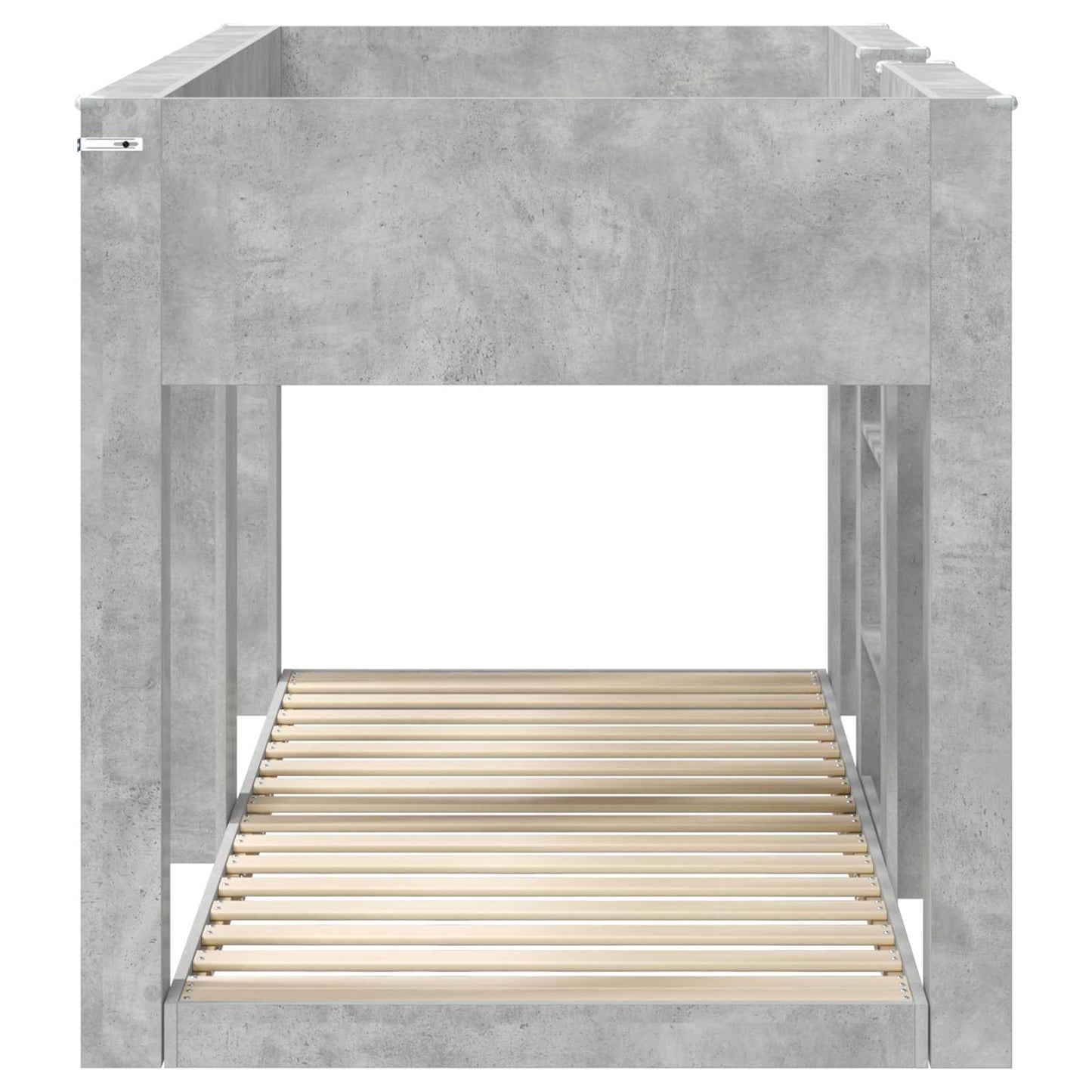 Køjeseng til Børn Beton Grå 75 x 190 cm Konstrueret træ